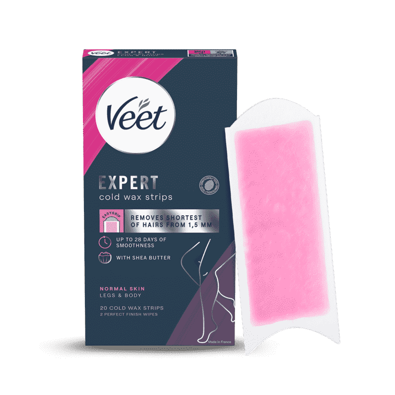 Veet Expert Cold Wax Strips Ben & Krop Normal hud 20 stk.