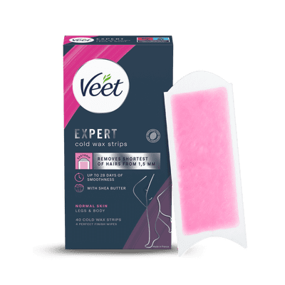 Veet Expert Cold Wax Strips Ben & Krop Normal hud 40 stk.