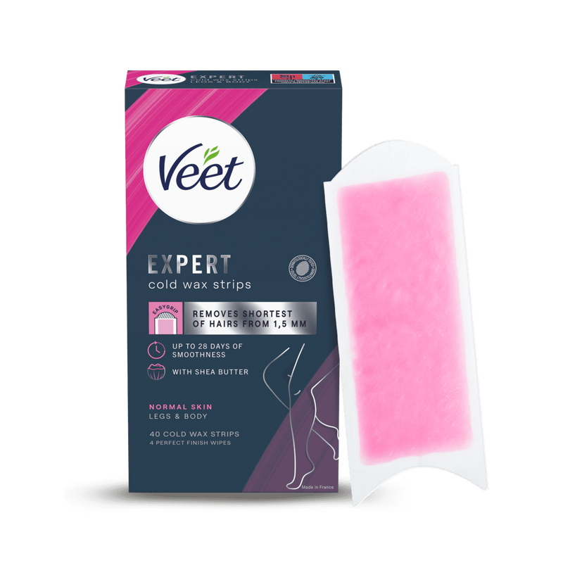 Veet Expert Cold Wax Strips Ben & Krop Normal hud 40 stk.