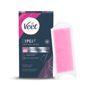 Veet Expert Cold Wax Strips Ben & Krop Normal hud 20 stk. 0