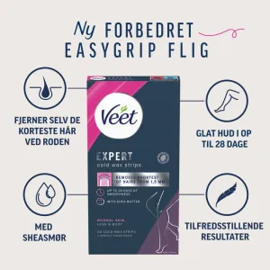 Veet Expert Cold Wax Strips Ben & Krop Normal hud 20 stk. 2