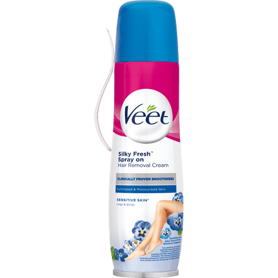 Veet Spray-On Hårfjerningscreme Ben & Krop Sensitiv Hud 150 ml