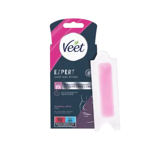 Veet Expert Cold Wax Strips Ansigt Normal hud 16 stk. 0