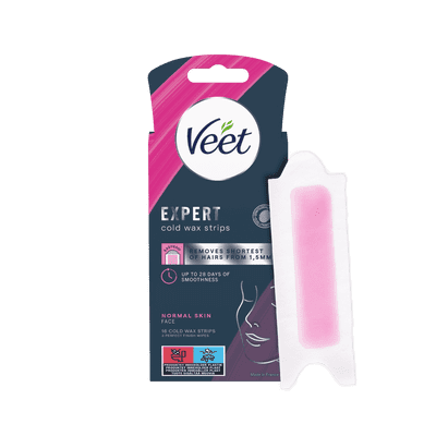Veet Expert Cold Wax Strips Ansigt Normal hud 16 stk. 