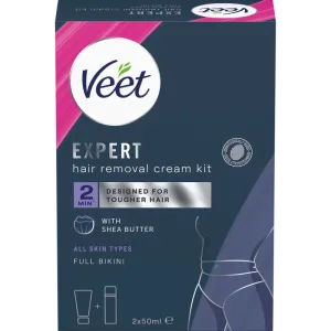 Veet Expert Hårfjerningscreme til Intimområdet Alle hudtyper 2x50 ml 0
