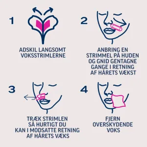 Veet Pure Cold Wax Strips Ansigt Sensitiv hud 20 stk.  1